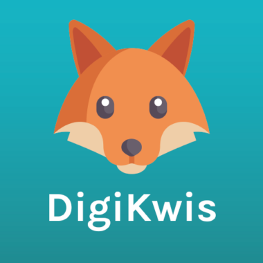 Logo DigiKwis met animatie van een vos